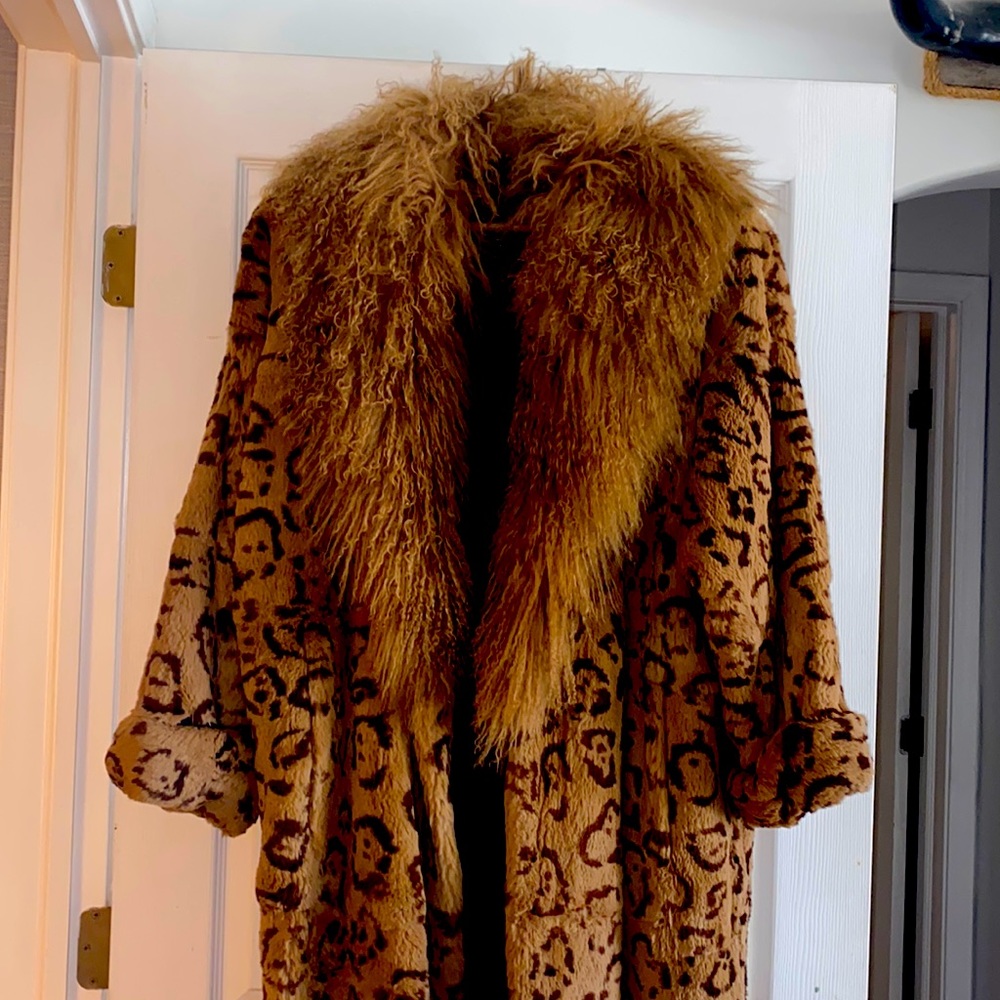 Carole Little fur coat